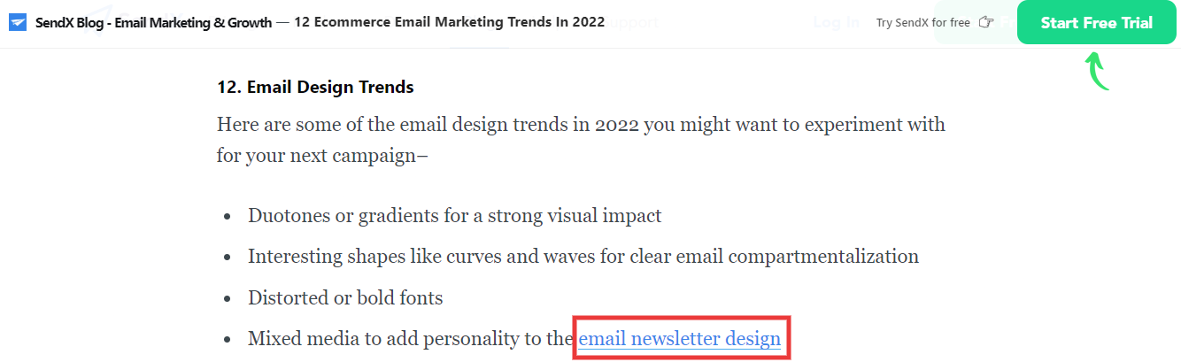 desain buletin email